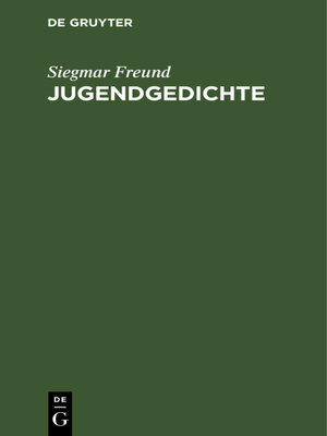 cover image of Jugendgedichte